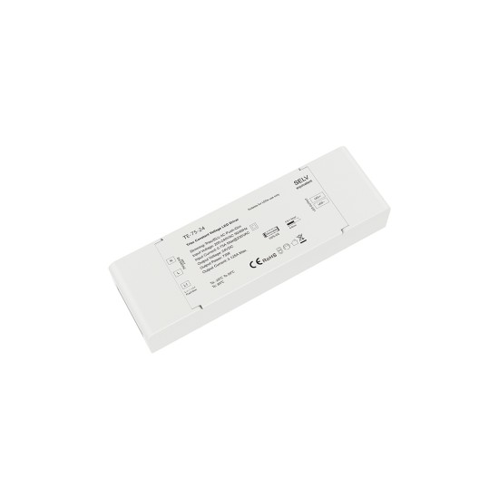 GloboStar® 73130 TE-75-24 SKYDANCE AC Triac Dimmer Push Dimming 1 Κανάλι AC 200-240V 1 x 3.125A 75W - Max 3.125A 75W - IP20 Μ18 x Π5.7 x Υ3cm - 5 Χρόνια Εγγύηση GloboStar® 73130 TE-75-24 SKYDANCE AC Triac Dimmer Push Dimming 1 Κανάλι AC 200-240V 1 x 3.125A 75W - Max 3.125A 75W - IP20 Μ18 x Π5.7 x Υ3cm - 5 Χρόνια Εγγύηση