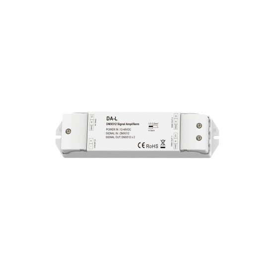 GloboStar® 73138 DA-L SKYDANCE DC DMX512 Signal Amplifier 2 Καναλιών DC 12-48V - IP20 Μ17.5 x Π4.5 x Υ2.5cm - 5 Χρόνια Εγγύηση GloboStar® 73138 DA-L SKYDANCE DC DMX512 Signal Amplifier 2 Καναλιών DC 12-48V - IP20 Μ17.5 x Π4.5 x Υ2.5cm - 5 Χρόνια Εγγύηση