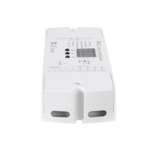 GloboStar® 73145 D4C-L SKYDANCE DC DMX512 Constant Current & RDM Decoder 4 Καναλιών DC 12-48V 4 x 0.5A 22.5W - Max 2A 90W - IP20  Μ17 x Π5 x Υ2.5cm - 5 Χρόνια Εγγύηση