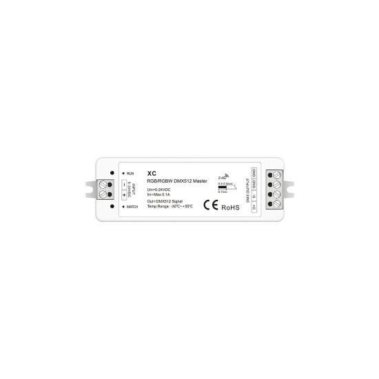 GloboStar® 73157 XC SKYDANCE DC RF 2.4Ghz DMX512 Master Digital DC 5-24V - IP20  Μ10.5 x Π3.5 x Υ2cm - 5 Χρόνια Εγγύηση