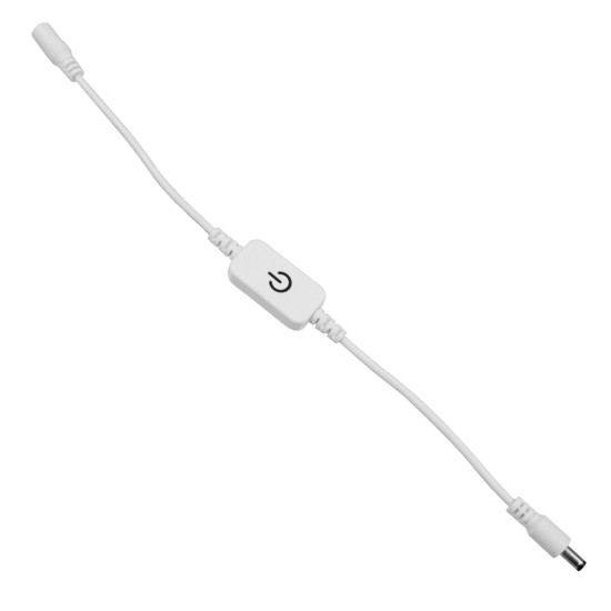 GloboStar® 73303 LED Dimmer Αφής με Διακόπτη On/Off Λευκό DC 12-24V Max 120W GloboStar® 73303 LED Dimmer Αφής με Διακόπτη On/Off Λευκό DC 12-24V Max 120W