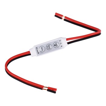 GLOBOSTAR® DIMMERANO 73307 Διακόπτης On/Off & Dimming με 1 x 6A 144W Κανάλι DC 12-24V 6A 144W Max IP20 - Λευκό - Μ30 x Π1.3 x Υ0.6cm - 2 Χρόνια Εγγύηση