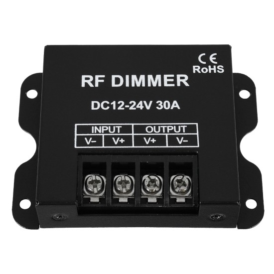 GloboStar® 73310 Ασύρματο LED Dimmer με Χειριστήριο RF 2.4Ghz DC 12-24V 30A Max 720W GloboStar® 73310 Ασύρματο LED Dimmer με Χειριστήριο RF 2.4Ghz DC 12-24V 30A Max 720W