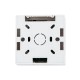 GloboStar® 73317 Επιτοίχιο Dimmer με Ασύρματο Χειριστήριο RF DC 12-24V για Μονόχρωμα Προϊόντα LED 16A Max 384W Μ9 x Π9 x Υ4.5cm - 2 Χρόνια Εγγύηση