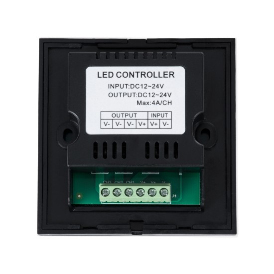 GloboStar® 73318 Επιτοίχιο Dimmer Touch - Αφής 1 Καναλιου DC 12-24V 1 x 12A 288W - Max 12A 288W - IP20 Μ9 x Π9 x Υ3.5cm - 2 Χρόνια Εγγύηση GloboStar® 73318 Επιτοίχιο Dimmer Touch - Αφής 1 Καναλιου DC 12-24V 1 x 12A 288W - Max 12A 288W - IP20 Μ9 x Π9 x Υ3.5cm - 2 Χρόνια Εγγύηση