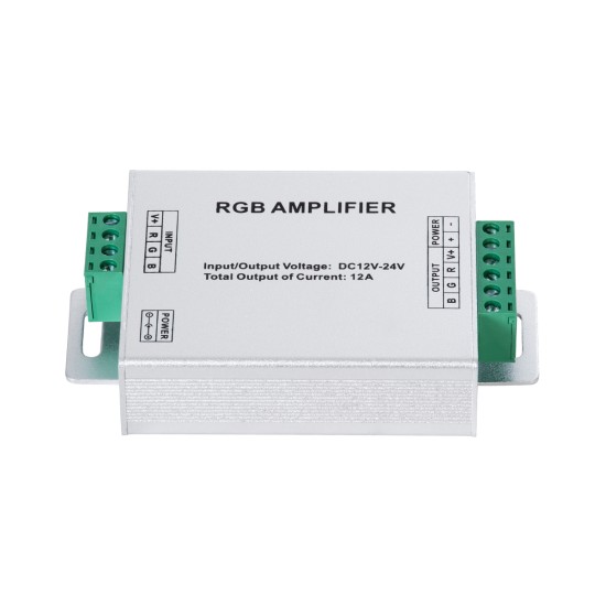 GloboStar® 73392 DC Power & Signal High Speed Amplifier Ενισχυτής Ισχύος & Σήματος Υψηλών Ταχυτήτων 3 Καναλιών DC 12-24V 3 x 4A 96W - Max 12A 288W - IP20 RGB Μ10.5 x Π6.5 x Υ2.5cm - 2 Years Warranty GloboStar® 73392 DC Power & Signal High Speed Amplifier Ενισχυτής Ισχύος & Σήματος Υψηλών Ταχυτήτων 3 Καναλιών DC 12-24V 3 x 4A 96W - Max 12A 288W - IP20 RGB Μ10.5 x Π6.5 x Υ2.5cm - 2 Years Warranty