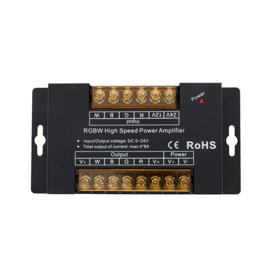 GloboStar® 73394 DC Power & Signal High Speed Amplifier Ενισχυτής Ισχύος & Σήματος Υψηλών Ταχυτήτων 4 Καναλιών DC 5-24V 4 x 8A 768W - Max 32A 768W - IP20 - Μ14.5 x Π7.5 x Υ2.5cm - 3 Χρόνια Εγγύηση GloboStar® 73394 DC Power & Signal High Speed Amplifier Ενισχυτής Ισχύος & Σήματος Υψηλών Ταχυτήτων 4 Καναλιών DC 5-24V 4 x 8A 768W - Max 32A 768W - IP20 - Μ14.5 x Π7.5 x Υ2.5cm - 3 Χρόνια Εγγύηση