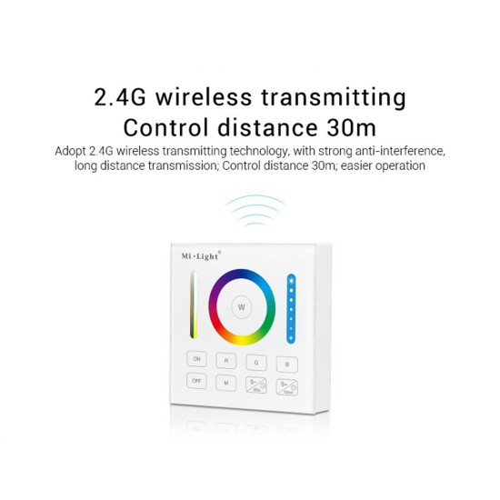 GloboStar® 73425 Mi-Light B0 LED RGBW+WW+CCT Smart Ασύρματο Χειριστήριο Αφής 2.4G RF Φορητό/Τοίχου με Μπαταρία για όλα τα Mi-Light Controller Box GloboStar® 73425 Mi-Light B0 LED RGBW+WW+CCT Smart Ασύρματο Χειριστήριο Αφής 2.4G RF Φορητό/Τοίχου με Μπαταρία για όλα τα Mi-Light Controller Box