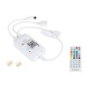 GloboStar® 73431 Ασύρματος Bluetooth LED RGB & Music Controller Sound Activated με Χειριστήριο IR & 2 Εξόδους RGB DC 5-24V Max 100W