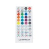 GloboStar® 73431 Ασύρματος Bluetooth LED RGB & Music Controller Sound Activated με Χειριστήριο IR & 2 Εξόδους RGB DC 5-24V Max 100W