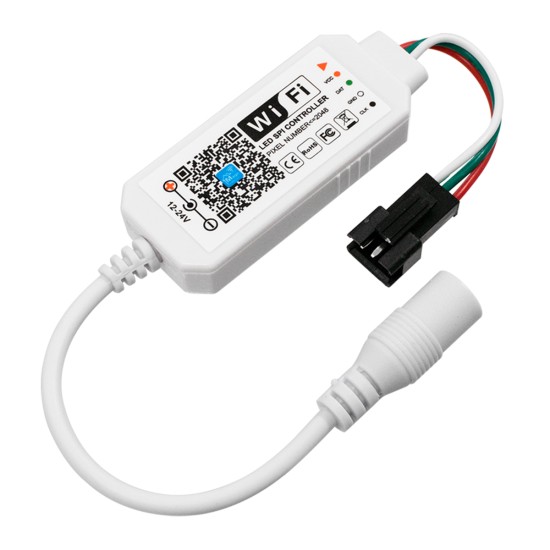 GloboStar® 73448 Ασύρματος Smart Home Wi-Fi LED RGBW Dream-Color Magic Digital Controller για LED Digital RGBW Προϊόντα DC 12-24V Max 2048 IC GloboStar® 73448 Ασύρματος Smart Home Wi-Fi LED RGBW Dream-Color Magic Digital Controller για LED Digital RGBW Προϊόντα DC 12-24V Max 2048 IC