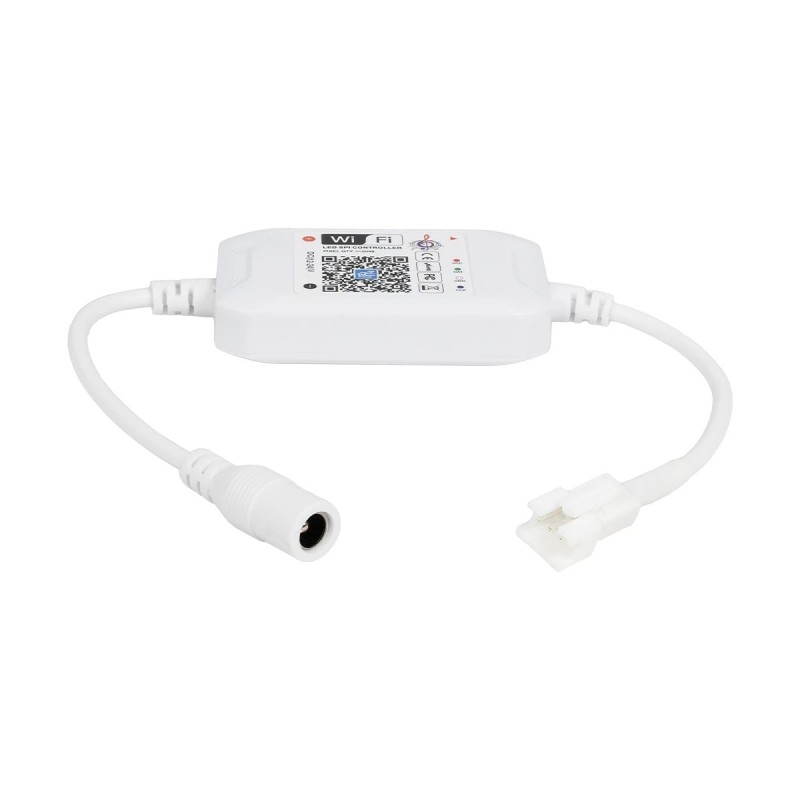 GLOBOSTAR® ZENGGE-WFMNA 73450 RF & WiFi 2.4G Ψηφιακός Pixel Addressable Controller DC 5-12-24V IP20 - WiFi 2.4G & Bluetooth - SPI/TTL Protocol 2048 IC - Μ10.5 x Π4.5 x Υ1.5cm - 2 Χρόνια Εγγύηση