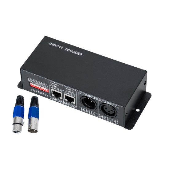 GloboStar® 73490 DC DMX Dimmer High Speed Controller / Decoder 3 Καναλιών DC 12-24V 3 x 8A 192W - Max 24A 576W - IP20 Μ16 x Π9 x Υ6cm - 2 Χρόνια Εγγύηση GloboStar® 73490 DC DMX Dimmer High Speed Controller / Decoder 3 Καναλιών DC 12-24V 3 x 8A 192W - Max 24A 576W - IP20 Μ16 x Π9 x Υ6cm - 2 Χρόνια Εγγύηση