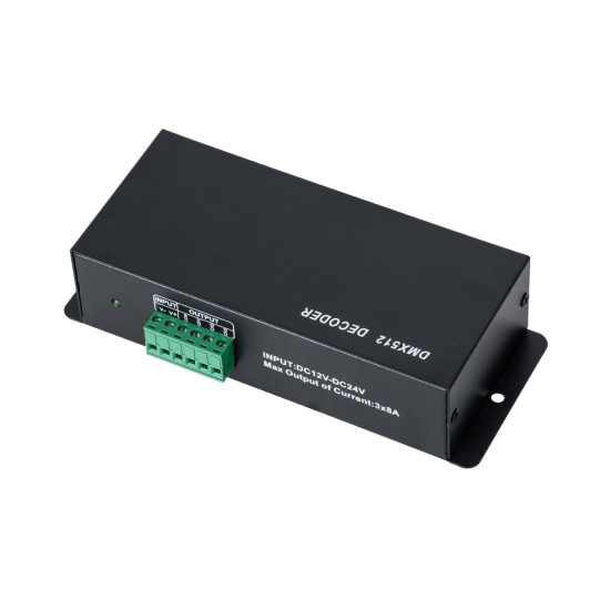 GloboStar® 73490 DC DMX Dimmer High Speed Controller / Decoder 3 Καναλιών DC 12-24V 3 x 8A 192W - Max 24A 576W - IP20 Μ16 x Π9 x Υ6cm - 2 Χρόνια Εγγύηση GloboStar® 73490 DC DMX Dimmer High Speed Controller / Decoder 3 Καναλιών DC 12-24V 3 x 8A 192W - Max 24A 576W - IP20 Μ16 x Π9 x Υ6cm - 2 Χρόνια Εγγύηση