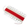 GLOBOSTAR® MODULARI 73703 Module LED 0.8W 64lm 120° DC 12V Αδιάβροχο IP65 3 x SMD5050 Chip Κόκκινο Dimmable - Μ7.7 x Π1.5 x Υ0.5cm - Πακέτο 20 Τεμαχίων - 3 Χρόνια Εγγύηση