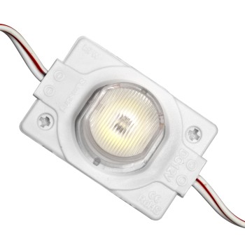 GLOBOSTAR® MODULICO 73708 Module LED 1.5W 180lm 120° DC 12V Αδιάβροχο IP65 1 x SMD3030 Chip Ψυχρό Λευκό 6000K Dimmable - Μ4 x Π3 x Υ1cm - Πακέτο 20 Τεμαχίων - 3 Χρόνια Εγγύηση
