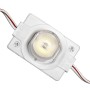 GLOBOSTAR® MODULICO 73708 Module LED 1.5W 180lm 120° DC 12V Αδιάβροχο IP65 1 x SMD3030 Chip Ψυχρό Λευκό 6000K Dimmable - Μ4 x Π3 x Υ1cm - Πακέτο 20 Τεμαχίων - 3 Χρόνια Εγγύηση