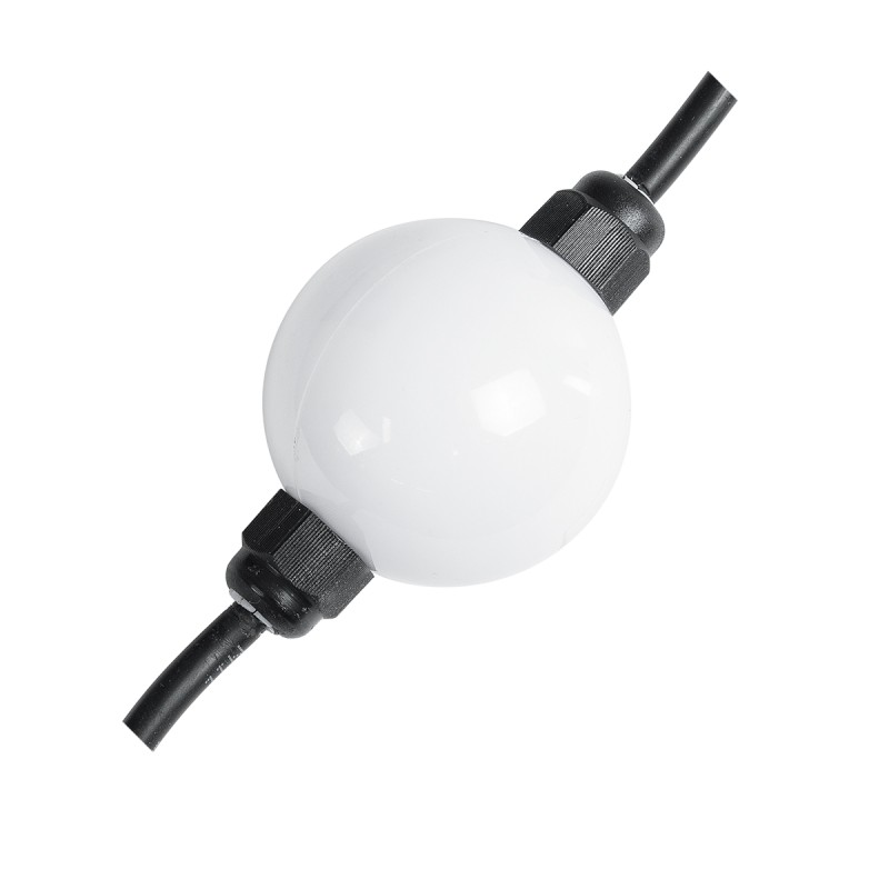 GloboStar® 73722 Digital Pixel Addressable Facade Module Chain String with 20 Spots - Ψηφιακή Αλυσίδα - Γιρλάντα με 20 Σποτ LED SMD 3535 30W 60LED 20PIXEL SPI/TTL Protocol IC WS2811/SM16703P 1300lm 360° DC 12V Αδιάβροχο IP67 Πολύχρωμο RGB - Φ5 x Μ460cm -