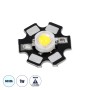 GLOBOSTAR® STARCHIP 73740 High Power Star LED 1W 100lm 90° DC 12V IP20 Ψυχρό Λευκό 6000K Dimmable - Sanan Chip - Μ2 x Π2 x Υ0.6cm - 2 Χρόνια Εγγύηση