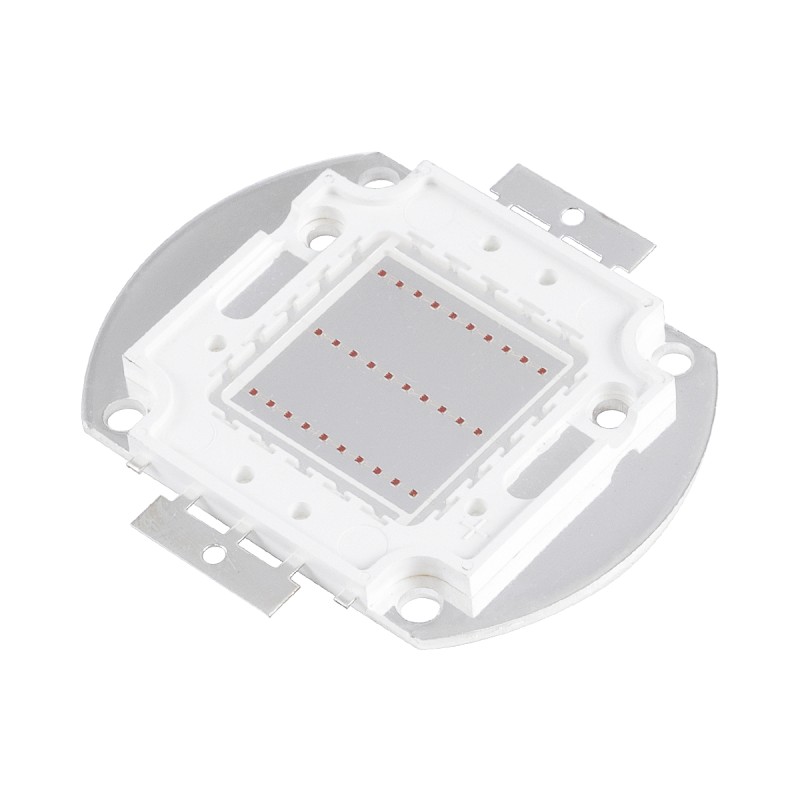 GloboStar® 73767 Υψηλής Ισχύος LED COB BRIDGELUX 30W 1500lm DC 20-24V - Μ5.5 x Π5.2 x Υ0.4cm - Κόκκινο - 2 Χρόνια Εγγύηση