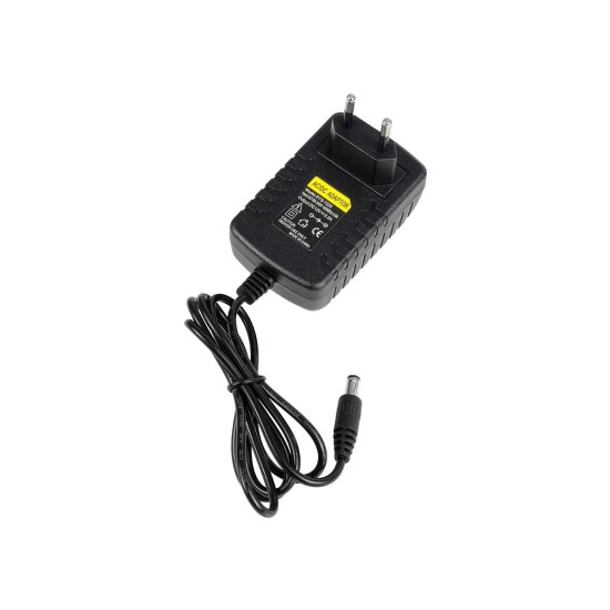 GloboStar® 73072 Πλαστικό Τροφοδοτικό SELV για προΪόντα LED 24W 2A - AC220-240V σε DC 12V - IP20 - Μ5 x Π7.5 x Υ8cm - 2 Χρόνια Εγγύηση