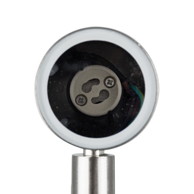 GloboStar® 75580 Προβολάκι Κήπου Καρφωτό 1xGU10 STAINLESS STEEL Αδιάβροχο IP67