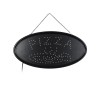 GloboStar® 75685 Φωτιστικό Ταμπέλα LED Οβάλ Σήμανσης PIZZA 3W με Πρίζα AC 230V - Μ48 x Π1.8 x Υ24.5cm