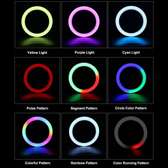 GloboStar® 75800 Professional Digital Ring Light Φ20cm LED SMD 20W 2000lm 180° DC 5V με Καλώδιο Τροφοδοσίας USB - Ενσωματωμένο Χειριστήριο Εναλλαγής Χρωμάτων & 1 Βάση Τηλεφώνου - Πολύχρωμο RGBW+WW Dimmable GloboStar® 75800 Professional Digital Ring Light Φ20cm LED SMD 20W 2000lm 180° DC 5V με Καλώδιο Τροφοδοσίας USB - Ενσωματωμένο Χειριστήριο Εναλλαγής Χρωμάτων & 1 Βάση Τηλεφώνου - Πολύχρωμο RGBW+WW Dimmable