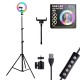 GloboStar® 75800 Professional Digital Ring Light Φ20cm LED SMD 20W 2000lm 180° DC 5V με Καλώδιο Τροφοδοσίας USB - Ενσωματωμένο Χειριστήριο Εναλλαγής Χρωμάτων & 1 Βάση Τηλεφώνου - Πολύχρωμο RGBW+WW Dimmable GloboStar® 75800 Professional Digital Ring Light Φ20cm LED SMD 20W 2000lm 180° DC 5V με Καλώδιο Τροφοδοσίας USB - Ενσωματωμένο Χειριστήριο Εναλλαγής Χρωμάτων & 1 Βάση Τηλεφώνου - Πολύχρωμο RGBW+WW Dimmable
