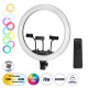 GloboStar® 75805 Professional Digital Ring Light Φ46cm LED SMD 70W 7000lm 180° AC 230V με Καλώδιο Τροφοδοσίας Πρίζας - Ασύρματο Χειριστήριο RF 2.4Ghz Εναλλαγής Χρωμάτων & 3 Βάσεις Τηλεφώνου - Πολύχρωμο RGBW+WW Dimmable GloboStar® 75805 Professional Digital Ring Light Φ46cm LED SMD 70W 7000lm 180° AC 230V με Καλώδιο Τροφοδοσίας Πρίζας - Ασύρματο Χειριστήριο RF 2.4Ghz Εναλλαγής Χρωμάτων & 3 Βάσεις Τηλεφώνου - Πολύχρωμο RGBW+WW Dimmable