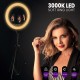 GloboStar® 75805 Professional Digital Ring Light Φ46cm LED SMD 70W 7000lm 180° AC 230V με Καλώδιο Τροφοδοσίας Πρίζας - Ασύρματο Χειριστήριο RF 2.4Ghz Εναλλαγής Χρωμάτων & 3 Βάσεις Τηλεφώνου - Πολύχρωμο RGBW+WW Dimmable GloboStar® 75805 Professional Digital Ring Light Φ46cm LED SMD 70W 7000lm 180° AC 230V με Καλώδιο Τροφοδοσίας Πρίζας - Ασύρματο Χειριστήριο RF 2.4Ghz Εναλλαγής Χρωμάτων & 3 Βάσεις Τηλεφώνου - Πολύχρωμο RGBW+WW Dimmable