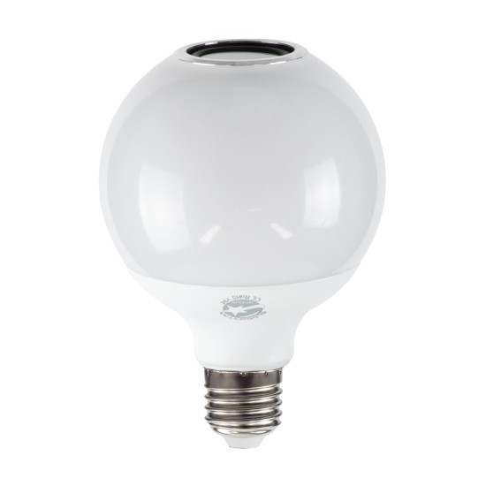 GloboStar® 76072 Λάμπα LED E27 G95 Γλόμπος 12W 780lm 260° με Ενσωματωμένο Bluetooth Ηχείο 3W AC 220-240V IP20 Φ9.5 x Υ13.5cm - Εναλλαγή Φωτισμού μέσω Τηλεχειριστηρίου & Μέσω Smart Home Εφαρμογής HappyLighting APP - Πολύχρωμο RGBW - 2 Years Warranty GloboStar® 76072 Λάμπα LED E27 G95 Γλόμπος 12W 780lm 260° με Ενσωματωμένο Bluetooth Ηχείο 3W AC 220-240V IP20 Φ9.5 x Υ13.5cm - Εναλλαγή Φωτισμού μέσω Τηλεχειριστηρίου & Μέσω Smart Home Εφαρμογής HappyLighting APP - Πολύχρωμο RGBW - 2 Years Warranty