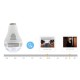 GloboStar® 76073 WIFI 2.4G IP CAMERA 2.0MP 1080P - Έξυπνη Κρυφή IP Κάμερα WiFi 1080P Fish Eye 360° 3W LED σε Σχήμα Λάμπας με Ντουί και Βάση E27 Smart Home GloboStar® 76073 WIFI 2.4G IP CAMERA 2.0MP 1080P - Έξυπνη Κρυφή IP Κάμερα WiFi 1080P Fish Eye 360° 3W LED σε Σχήμα Λάμπας με Ντουί και Βάση E27 Smart Home