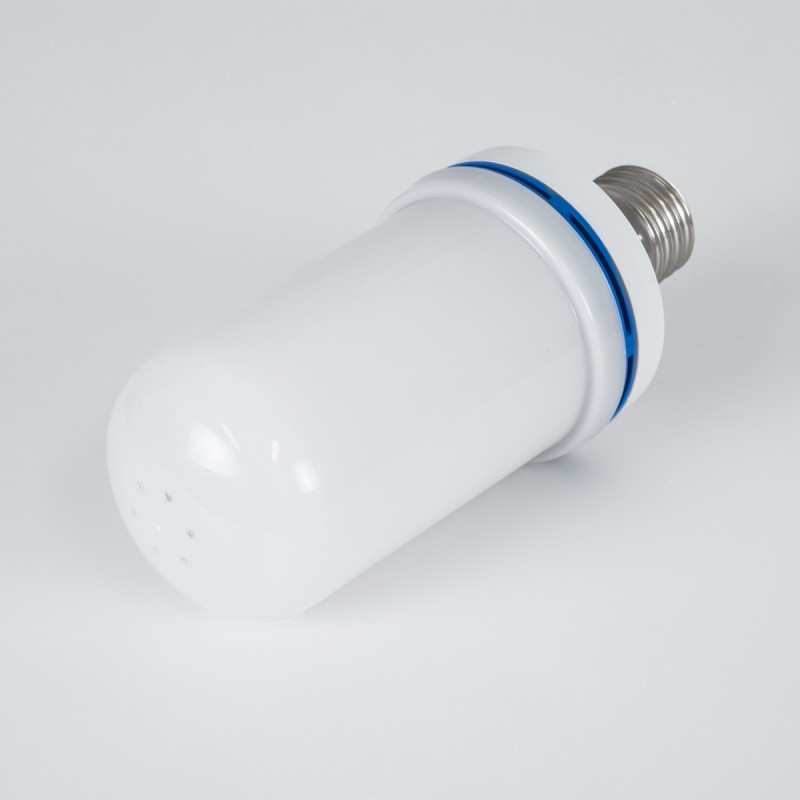 GloboStar® 76075 Λάμπα LED E27 Summer Flame Flickering Fire Burning Effect Peaceful Romantic and Relax 9W 450lm 320° AC 85-265V με 4 Λειτουργίες Εφέ και Αναστροφή Φλόγας Θερμό Λευκό 1800K