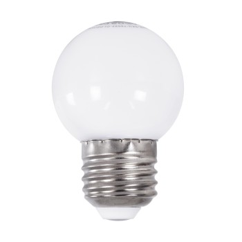 GLOBOSTAR® SPHERE 76092 Λάμπα E27 G45 LED 3W 240lm 260° AC 220-240V IP20 Θερμό Λευκό 2700K - Sanan SMD Chip - Λευκό Γαλακτερό - Μ4.5 x Π4.5 x Υ6.9cm - 2 Χρόνια Εγγύηση
