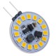 GloboStar® 76106 Λάμπα G4 LED SMD 2835 3W 300lm 120° DC 12-24V Side Pin Θερμό Λευκό 3000K Dimmable
