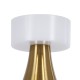 GloboStar® DOLLY 76470 Μοντέρνο Επιτραπέζιο Φωτιστικό Πορτατίφ LED 1.5W 105lm 120° DC 5V Επαναφορτιζόμενο με Μπαταρία Li-ion 1800mAh - Διακόπτη Αφής με 3 Εναλλαγές Φωτισμού CCT Θερμό - Φυσικό - Ψυχρό 1500K - 4500K - 6000K Dimmable - D9 x 21cm - Χρυσό