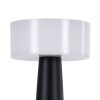 GloboStar® NANNA 76472 Μοντέρνο Επιτραπέζιο Φωτιστικό Πορτατίφ LED 1.5W 105lm 120° DC 5V Επαναφορτιζόμενο με Μπαταρία Li-ion 1800mAh - Διακόπτη Αφής με 3 Εναλλαγές Φωτισμού CCT Θερμό - Φυσικό - Ψυχρό 1500K - 4500K - 6000K Dimmable - D9 x 21cm - Μαύρο
