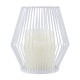 GloboStar® CANDLE 76488 Διακοσμητικό Realistic Κερί με LED Εφέ Κινούμενης Φλόγας - Μπαταρίας 2 x AA (Δεν Συμπεριλαμβάνονται) & Ασύρματο Χειριστήριο IR Θερμό Λευκό 2700K Dimmable Λευκό Φ14 x Υ16cm