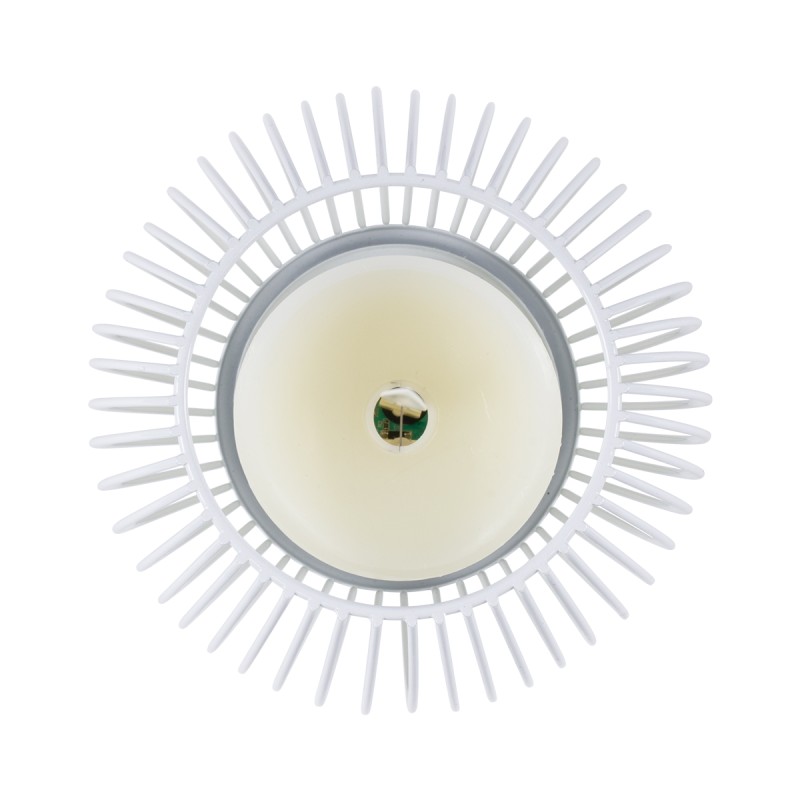 GloboStar® CANDLE 76490 Διακοσμητικό Realistic Κερί με LED Εφέ Κινούμενης Φλόγας - Μπαταρίας 2 x AA (Δεν Συμπεριλαμβάνονται) & Ασύρματο Χειριστήριο IR Θερμό Λευκό 2700K Dimmable Λευκό Φ14 x Υ16cm