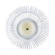 GloboStar® CANDLE 76492 Διακοσμητικό Realistic Κερί με LED Εφέ Κινούμενης Φλόγας - Μπαταρίας 2 x AA (Δεν Συμπεριλαμβάνονται) & Ασύρματο Χειριστήριο IR Θερμό Λευκό 2700K Dimmable Λευκό Φ19 x Υ24cm