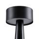 GloboStar® BELLA 76503 Μοντέρνο Επιτραπέζιο Φωτιστικό Πορτατίφ LED 1.5W 105lm 120° DC 5V Επαναφορτιζόμενο με Μπαταρία Li-ion 1800mAh - Διακόπτη Αφής με 3 Εντάσεις Φωτισμού Θερμό Λευκό 2700K Dimmable - Φ9 x 21cm - Μαύρο