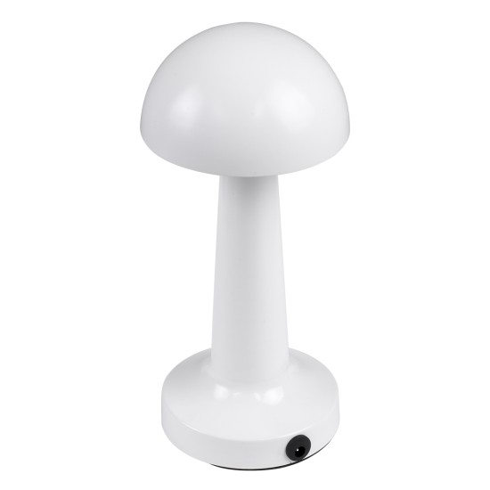 GloboStar® COCO 76508 Επαναφορτιζόμενο Επιτραπέζιο Φωτιστικό Πορτατίφ LED 1.5W 105lm 120° DC 5V IP44 Θερμό Λευκό 2700K Dimmable Λευκό Αλουμίνιο - Μ10 x Π10 x Υ22cm - 2 Xρόνια Εγγύηση GloboStar® COCO 76508 Μοντέρνο Επιτραπέζιο Φωτιστικό Πορτατίφ LED 1.5W 105lm 120° DC 5V Επαναφορτιζόμενο με Μπαταρία 1800mAh - Διακόπτη Αφής με 3 Εντάσεις Φωτισμού Θερμό Λευκό 2700K Dimmable - Φ10 x 22cm - Λευκό