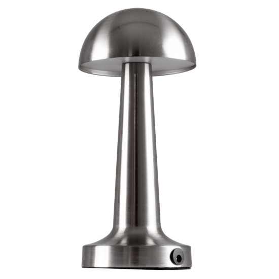 GloboStar® COCO 76510 Επαναφορτιζόμενο Επιτραπέζιο Φωτιστικό Πορτατίφ LED 1.5W 105lm 120° DC 5V IP44 Θερμό Λευκό 2700K Dimmable Ασημί Αλουμίνιο - Μ10 x Π10 x Υ22cm - 2 Xρόνια Εγγύηση GloboStar® COCO 76510 Μοντέρνο Επιτραπέζιο Φωτιστικό Πορτατίφ LED 1.5W 105lm 120° DC 5V Επαναφορτιζόμενο με Μπαταρία Li-ion 1800mAh - Διακόπτη Αφής με 3 Εντάσεις Φωτισμού Θερμό Λευκό 2700K Dimmable - Φ10 x 22cm - Ασημί