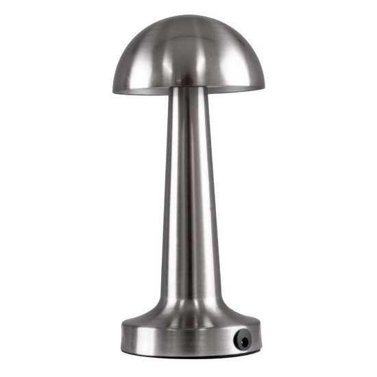 GloboStar® COCO 76510 Επαναφορτιζόμενο Επιτραπέζιο Φωτιστικό Πορτατίφ LED 1.5W 105lm 120° DC 5V IP44 Θερμό Λευκό 2700K Dimmable Ασημί Αλουμίνιο - Μ10 x Π10 x Υ22cm - 2 Xρόνια Εγγύηση GloboStar® COCO 76510 Μοντέρνο Επιτραπέζιο Φωτιστικό Πορτατίφ LED 1.5W 105lm 120° DC 5V Επαναφορτιζόμενο με Μπαταρία Li-ion 1800mAh - Διακόπτη Αφής με 3 Εντάσεις Φωτισμού Θερμό Λευκό 2700K Dimmable - Φ10 x 22cm - Ασημί