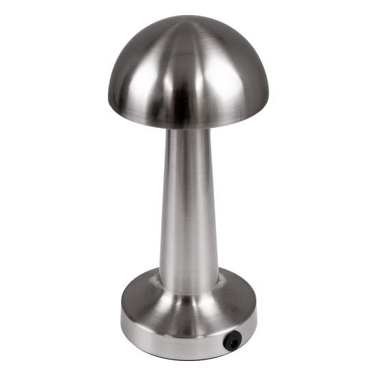 GloboStar® COCO 76510 Επαναφορτιζόμενο Επιτραπέζιο Φωτιστικό Πορτατίφ LED 1.5W 105lm 120° DC 5V IP44 Θερμό Λευκό 2700K Dimmable Ασημί Αλουμίνιο - Μ10 x Π10 x Υ22cm - 2 Xρόνια Εγγύηση GloboStar® COCO 76510 Μοντέρνο Επιτραπέζιο Φωτιστικό Πορτατίφ LED 1.5W 105lm 120° DC 5V Επαναφορτιζόμενο με Μπαταρία Li-ion 1800mAh - Διακόπτη Αφής με 3 Εντάσεις Φωτισμού Θερμό Λευκό 2700K Dimmable - Φ10 x 22cm - Ασημί