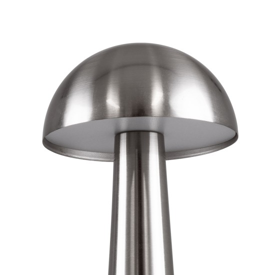 GloboStar® COCO 76510 Επαναφορτιζόμενο Επιτραπέζιο Φωτιστικό Πορτατίφ LED 1.5W 105lm 120° DC 5V IP44 Θερμό Λευκό 2700K Dimmable Ασημί Αλουμίνιο - Μ10 x Π10 x Υ22cm - 2 Xρόνια Εγγύηση GloboStar® COCO 76510 Μοντέρνο Επιτραπέζιο Φωτιστικό Πορτατίφ LED 1.5W 105lm 120° DC 5V Επαναφορτιζόμενο με Μπαταρία Li-ion 1800mAh - Διακόπτη Αφής με 3 Εντάσεις Φωτισμού Θερμό Λευκό 2700K Dimmable - Φ10 x 22cm - Ασημί