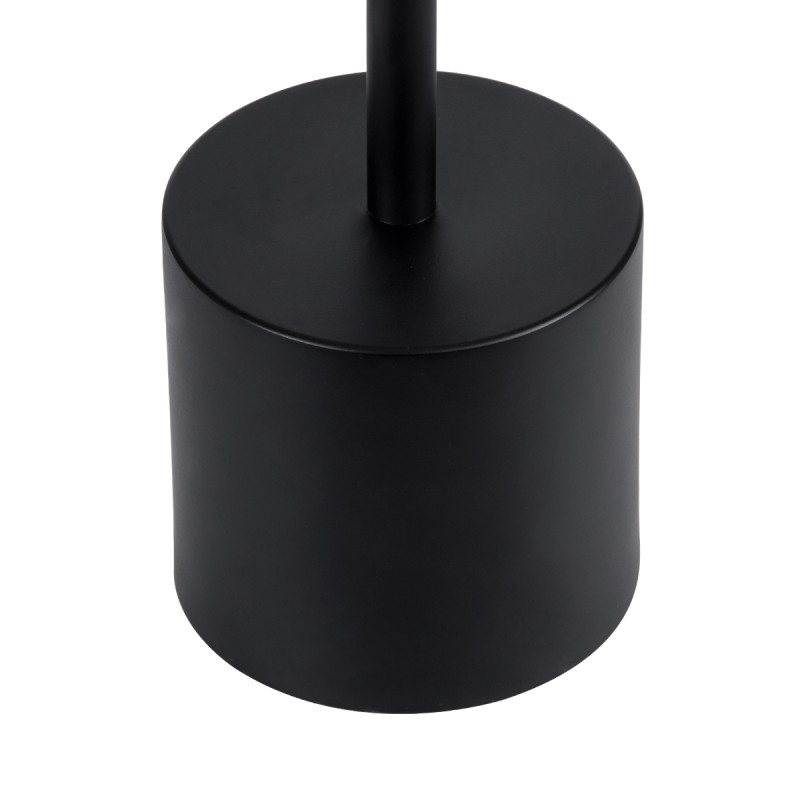 GloboStar® JOJO 76520 Μοντέρνο Επιτραπέζιο Φωτιστικό Πορτατίφ LED 1.5W 105lm 120° DC 5V Επαναφορτιζόμενο με Μπαταρία Li-ion 1800mAh - Διακόπτη Αφής με 3 Εναλλαγές Φωτισμού CCT Θερμό - Φυσικό - Ψυχρό 1500K - 4500K - 6000K Dimmable - D8 x H34cm - Μαύρο