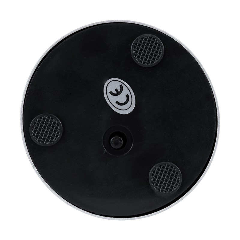 GloboStar® JOJO 76521 Μοντέρνο Επιτραπέζιο Φωτιστικό Πορτατίφ LED 1.5W 105lm 120° DC 5V Επαναφορτιζόμενο με Μπαταρία Li-ion 1800mAh - Διακόπτη Αφής με 3 Εναλλαγές Φωτισμού CCT Θερμό - Φυσικό - Ψυχρό 1500K - 4500K - 6000K Dimmable - D8 x H34cm - Ασημί