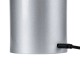 GloboStar® JOJO 76521 Μοντέρνο Επιτραπέζιο Φωτιστικό Πορτατίφ LED 1.5W 105lm 120° DC 5V Επαναφορτιζόμενο με Μπαταρία Li-ion 1800mAh - Διακόπτη Αφής με 3 Εναλλαγές Φωτισμού CCT Θερμό - Φυσικό - Ψυχρό 1500K - 4500K - 6000K Dimmable - D8 x H34cm - Ασημί